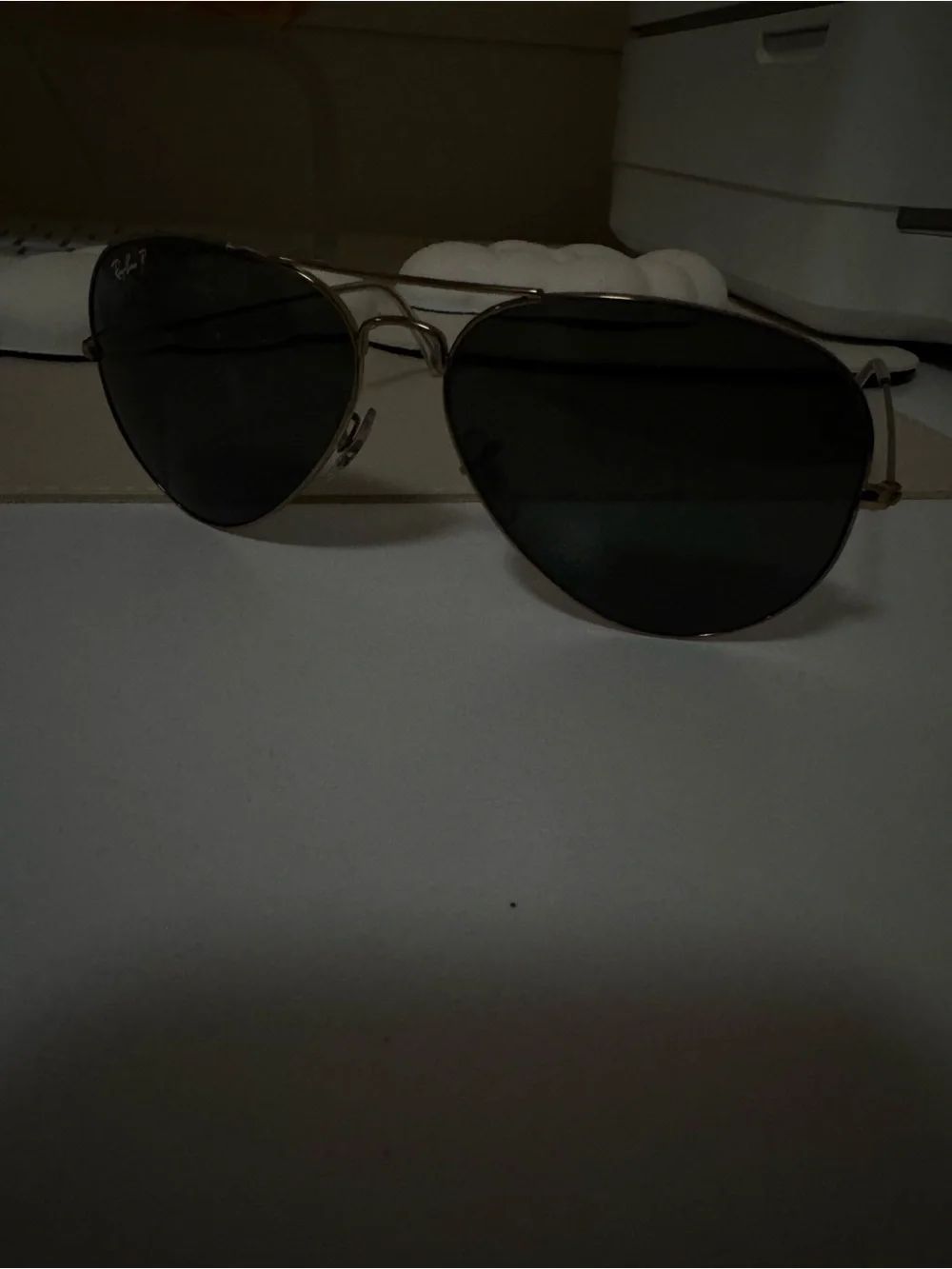 Ray-Ban Aviator Sunglasses - Gold Frame with Dark Green Lenses